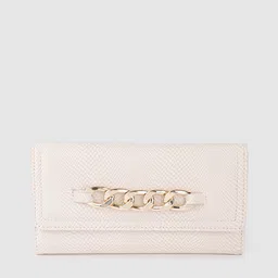 Lino Perros Women Snakeskin Textured Three Fold Wallet-2