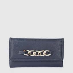 Lino Perros Women Snakeskin Textured Three Fold Wallet-5