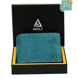 AVOLT Men Blue Leather Two Fold Wallet-image-29