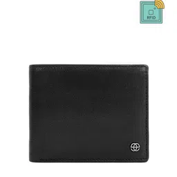 Eske Men Black Textured Leather Two Fold Wallet-image-94