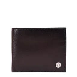 Eske Men Brown Textured Leather Two Fold Wallet-image-66