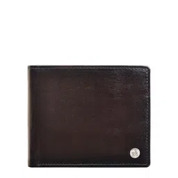 Eske Men Brown Textured Leather Two Fold Wallet-image-62