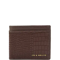 Joe & Mellon Men Textured Leather Two Fold Wallet-picture-8