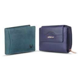 WildHorn Unisex Set Of 2 Leather Wallet-16