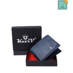 Keviv Men Blue Leather Two Fold Wallet-image-68