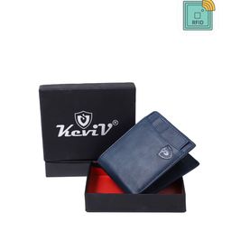 Keviv Men Blue Leather Two Fold Wallet-image-22