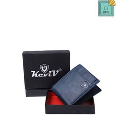 Keviv Men Blue Leather Two Fold Wallet-image-66