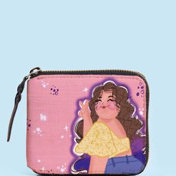 Kalankit Graphic Printed Vegan Leather Two Fold Wallet-image-50