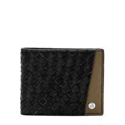 Eske Men Black Leather Textured Two Fold Wallet-image-75