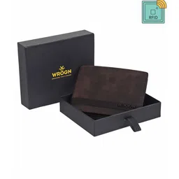 WROGN Men Leather RFID Two Fold Wallet-image-96