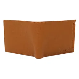 LOREM Men Tan Textured Two Fold Wallet image 5