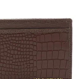 Joe & Mellon Men Textured Leather Two Fold Wallet image 4