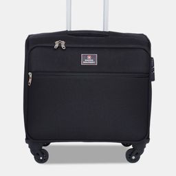 SWISS MILITARY Textured 360 Degree Rotation Soft Overnighter Trolley Bag image 1
