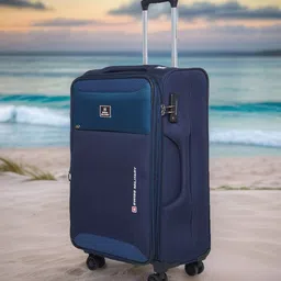SWISS MILITARY Platinum Soft-Sideed 360-Degree Rotation Cabin Trolley Bag- 48L-32