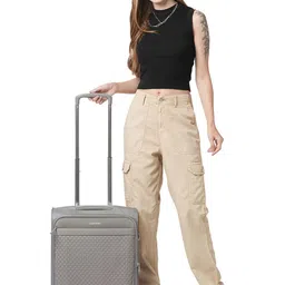 Calvin Klein Check In Soft Sided Cabin Trolley Bag image 3