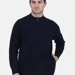 Monte Carlo Men Solid Wool Long Sleeves Pullover-picture-11