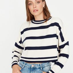 Trendyol Striped Crop Acrylic Pullover Sweater-image-74