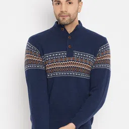 Duke Self Design Long Sleeves Acrylic Pullover-picture-16