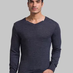 Parx Men V-Neck Wool Pullover Sweater-picture-12