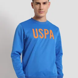 U S Polo Assn Men Blue Printed Durable Athletic Pullover-image-60