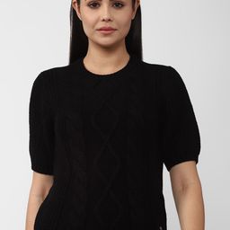 Van Heusen Woman Women Black Cable Knit Pullover-picture-57