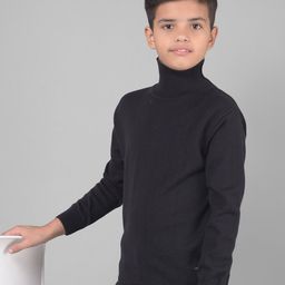 Crimsoune Club Boys Turtle Neck Pure Cotton Pullover-image-99