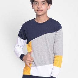 Crimsoune Club Boys Colourblocked Pure Cotton Pullover-image-42