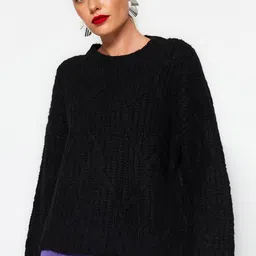 Trendyol Ribbed Round Neck Pullover-picture-27