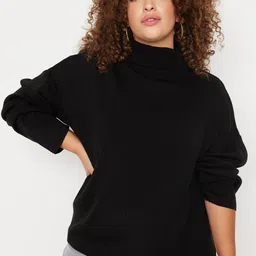 Trendyol Acrylic Mock Collar Pullover Sweaters-24