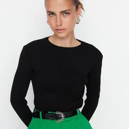 Trendyol Women Black Pullover-picture-4