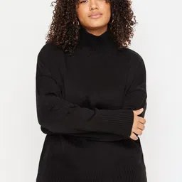 Trendyol Plus Size High Neck Acrylic Pullover-picture-12