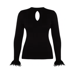 Trendyol Plus Size Round Neck Acrylic Pullover Sweaters-image-11