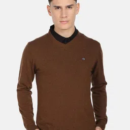 Arrow Sport Men V-Neck Long Sleeves Pullover Sweater-picture-24