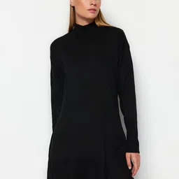 Trendyol Turtle Neck Longline Acrylic Pullover Sweaters-15