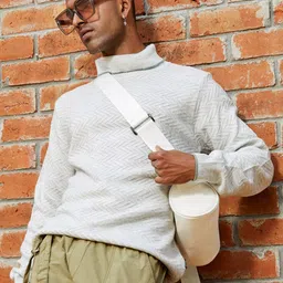 Campus Sutra Turtle Neck Woollen Pullover-image-63