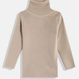 RVK Kids Ribbed Turtle Neck Long Sleeves Acrylic Pullover-picture-49
