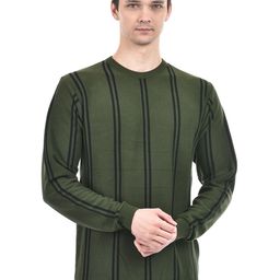 Integriti Round Neck Long Sleeves Cotton Striped Pullover Sweater-image-7