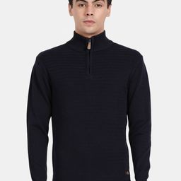 t-base Men Mock Neck Cotton Pullover-image-46