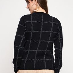 Madame Checked Acrylic Pullover image 5