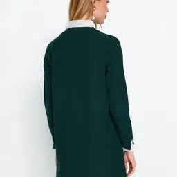Trendyol Mock Collar Longline Pullover image 5