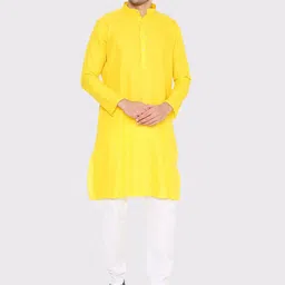 Maharaja Mandarin Collar Regular Kurta with Pyjamas-picture-53