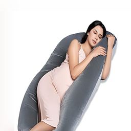Angel Mommy Grey Fibre Filled U Shaped Maternity Pillow-10