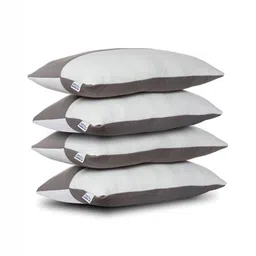 GADDA CO White 4 Pieces Fibre Filled Cotton Breathable Sleep Pillow-image-6