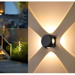 SPARK WORLD Black & Yellow Outdoor Lamp-47