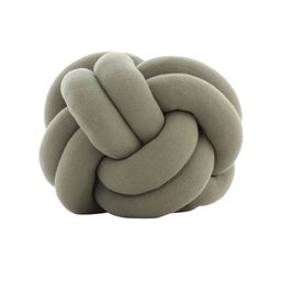Pluchi Green Knot Cotton Pillow-image-11