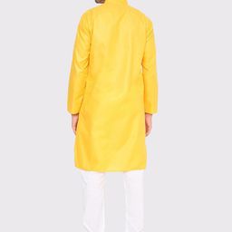 Maharaja Band Collar Regular Kurta With Pyjamas image 4