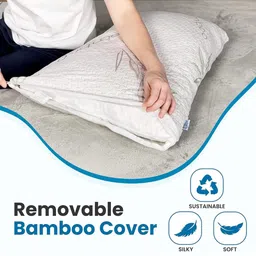 Sleepsia Adjustable Bamboo Shredded Memory Foam Pillow image 5