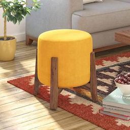 urban ladder Nicole Ottoman in Matte Mustard Yellow-picture-48