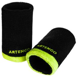 Tennis Wristband TP100 XL Black and Yellow-image-31