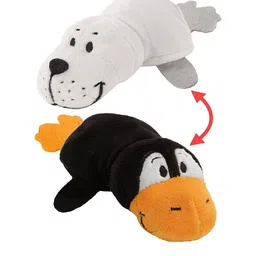 SKYLOFTS White & Black Penguin & Dog 2 in1 Transforming Stuffed Animal-12